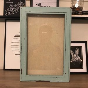 Light blue hinged shadowbox